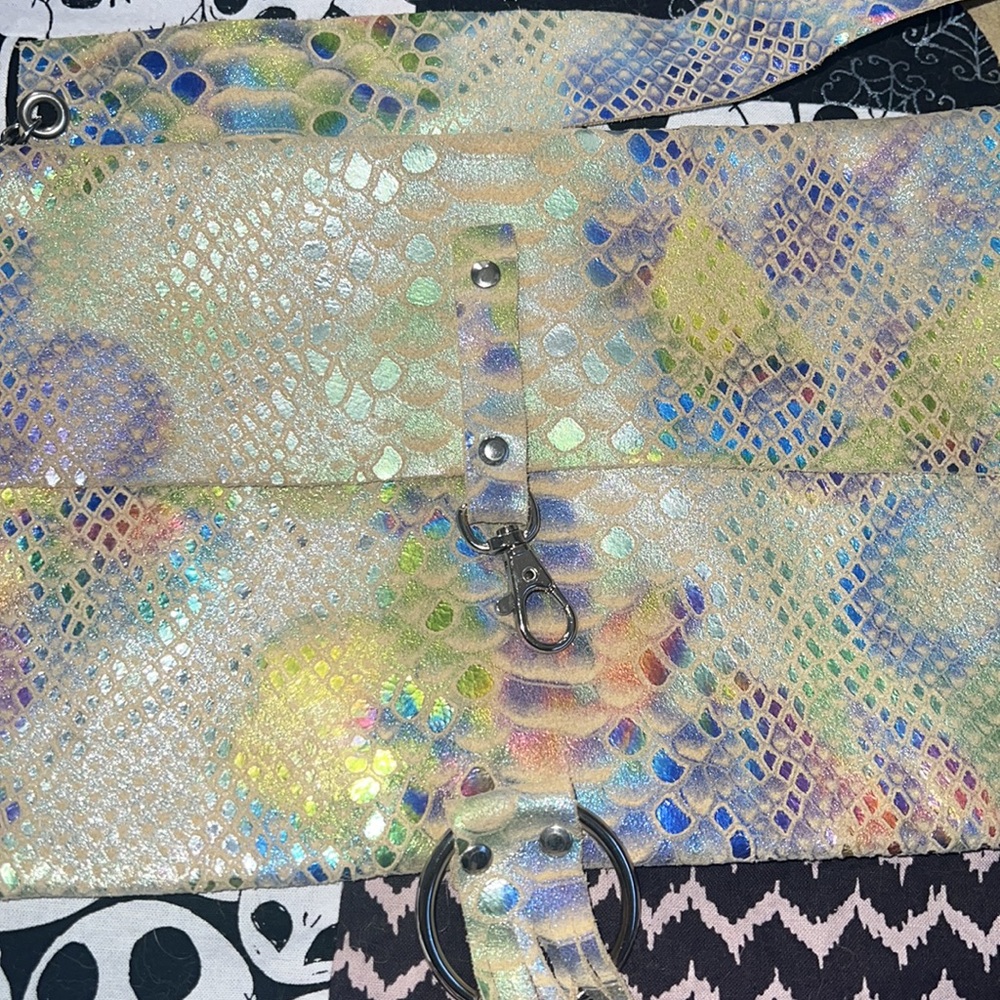 Rainbow leather purse - Picture 4 of 8